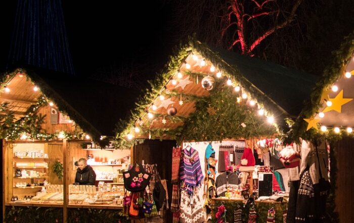 Weihnachtsmarkt Buden