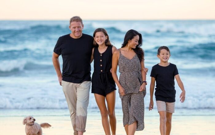 Familie am Strand