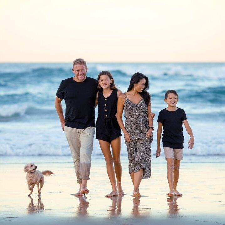 Familie am Strand