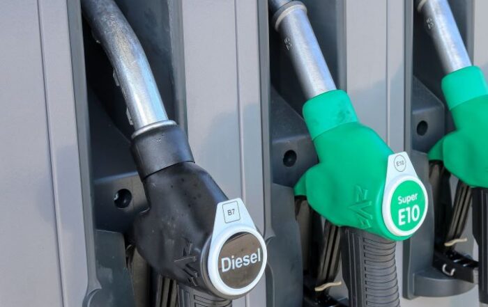 Zapfsäule an einer Tankstelle